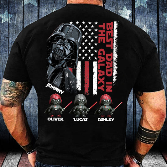 Best Dad In The Galaxy Just Ask - Personalized The Force T-shirt and Hoodie