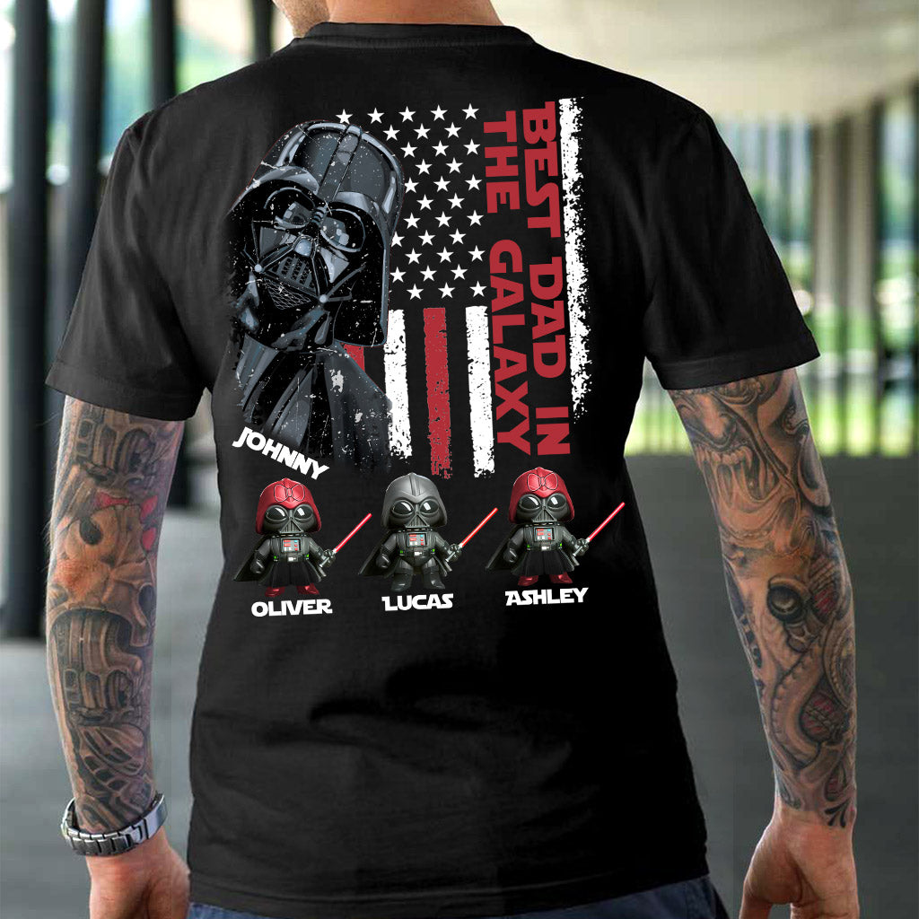 Best Dad In The Galaxy Just Ask - Personalized The Force T-shirt and Hoodie
