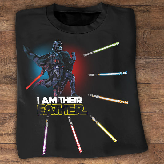 I Am Their Father - Personalized The Force T-shirt and Hoodie