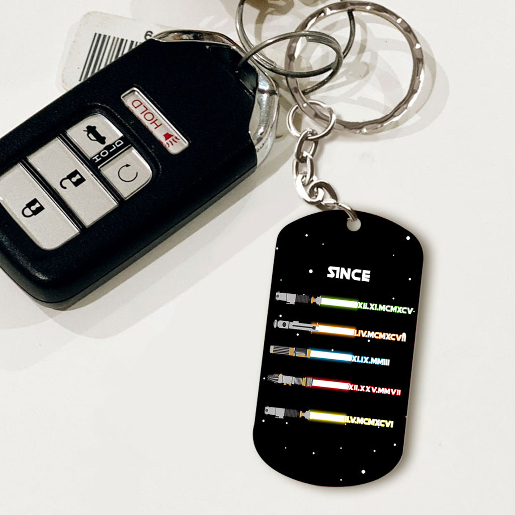 I Am Their Father - Personalized The Force Stainless Steel Keychain