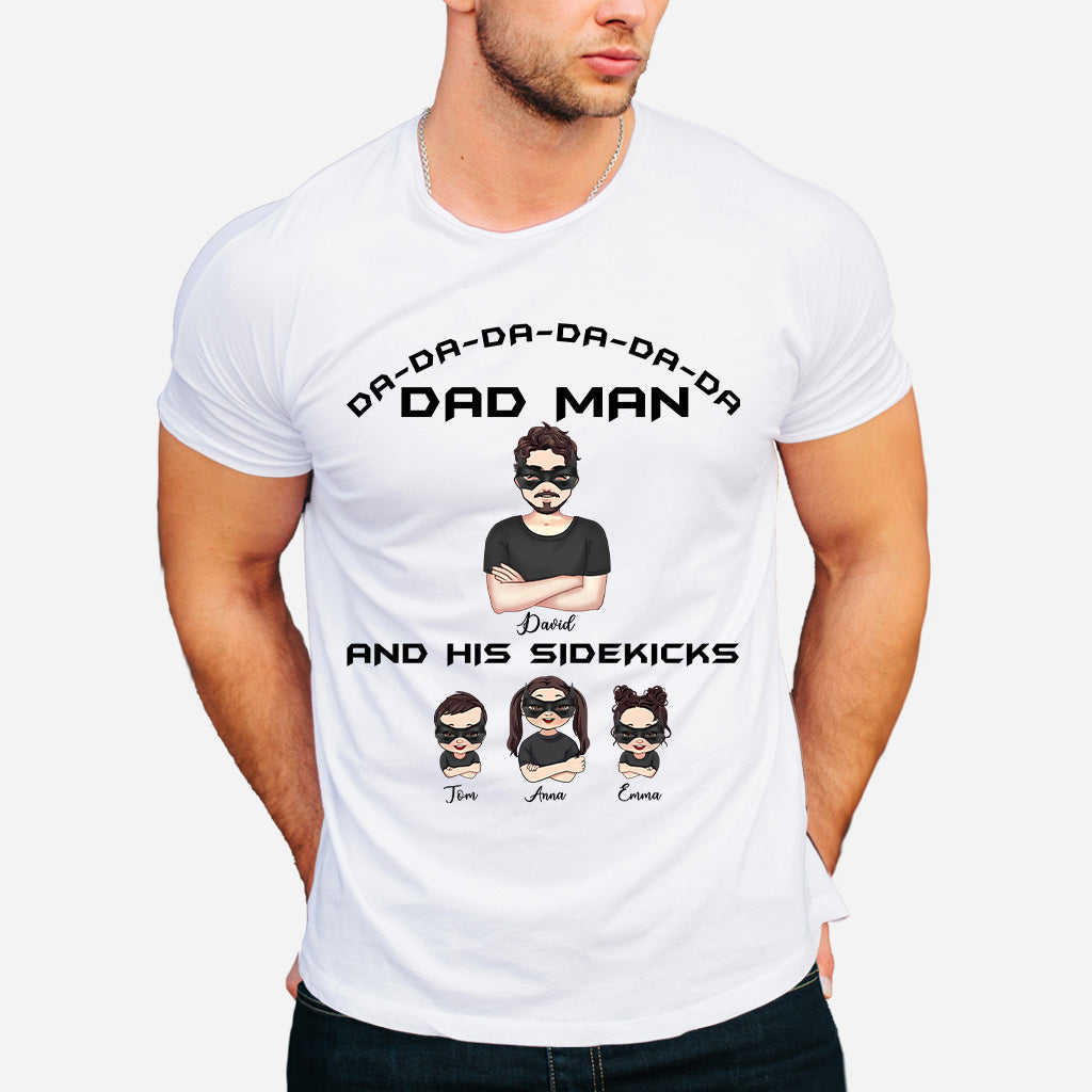 Dad Man Superhero Dad - Personalized Father T-shirt and Hoodie