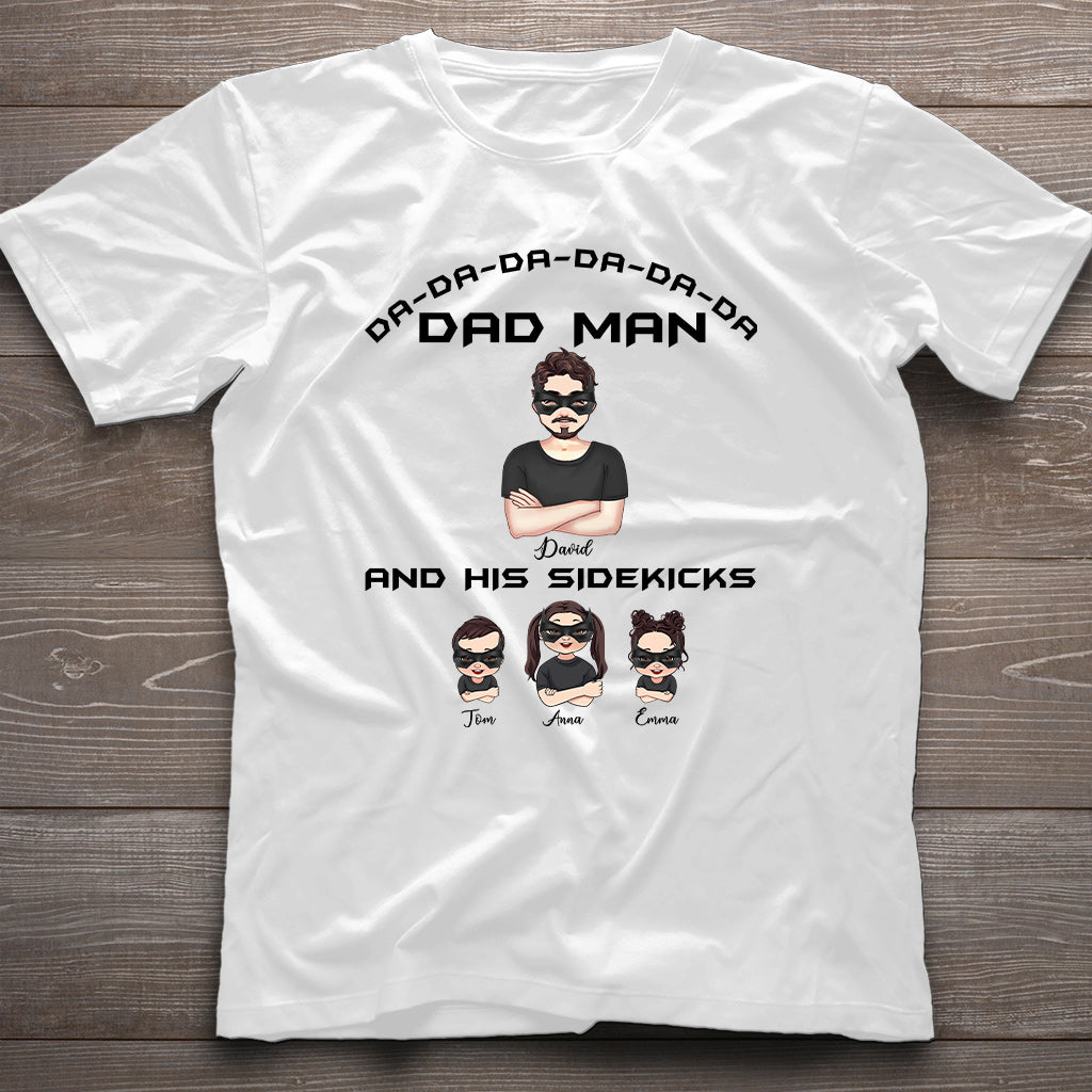 Dad Man Superhero Dad - Personalized Father T-shirt and Hoodie