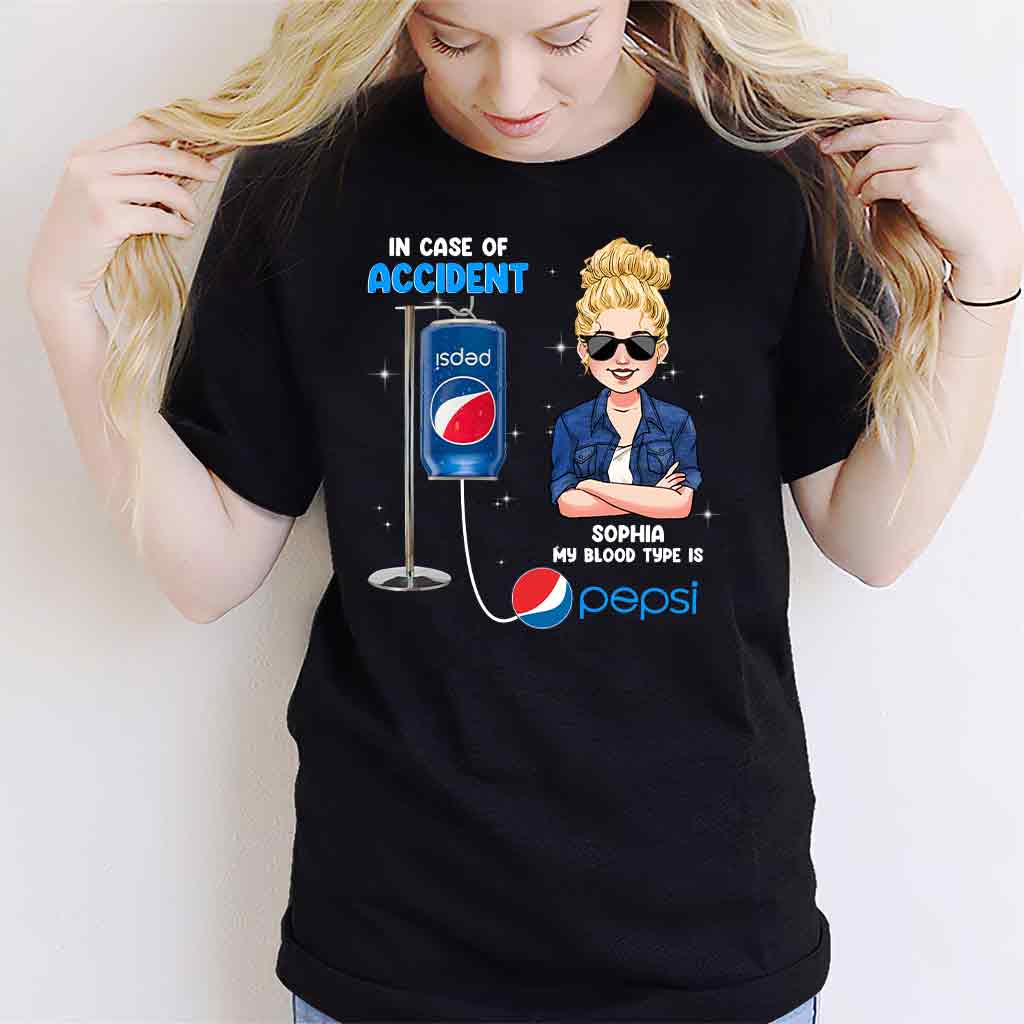 My Blood Type - Personalized Blue Soft Drink T-shirt and Hoodie