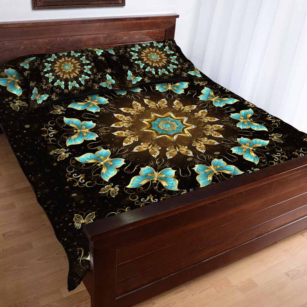 Love Butterfly Quilt Bed Set