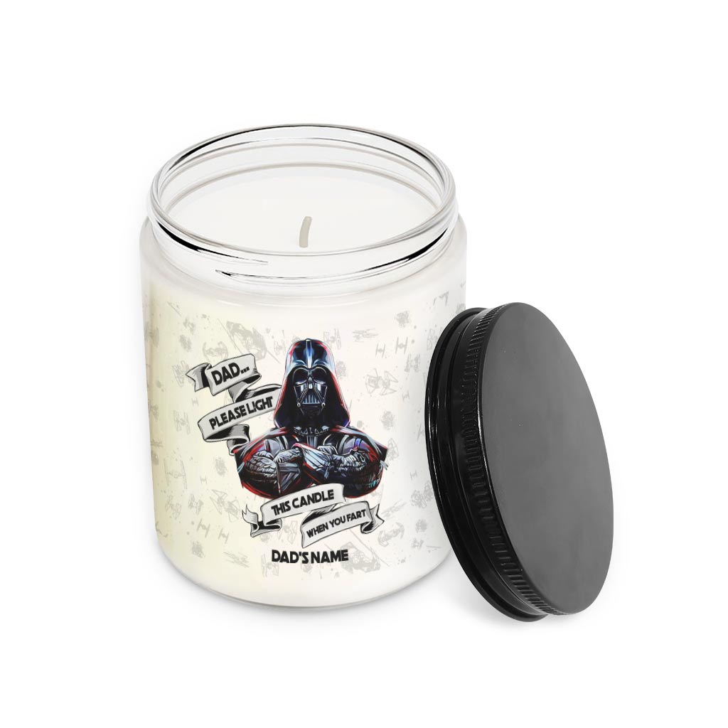 Dad Please - Personalized The Force Candle