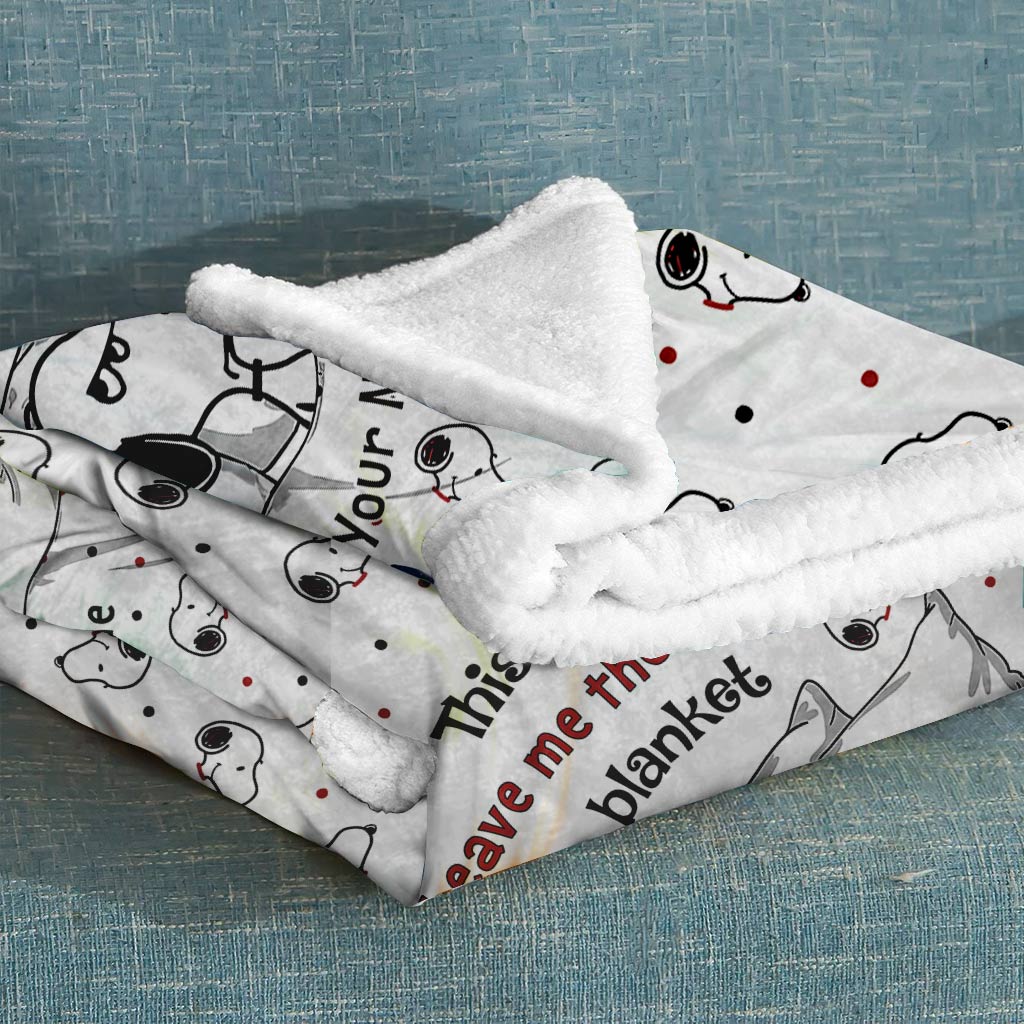 This Is My Leave Me Alone Blanket - Personalized Blanket