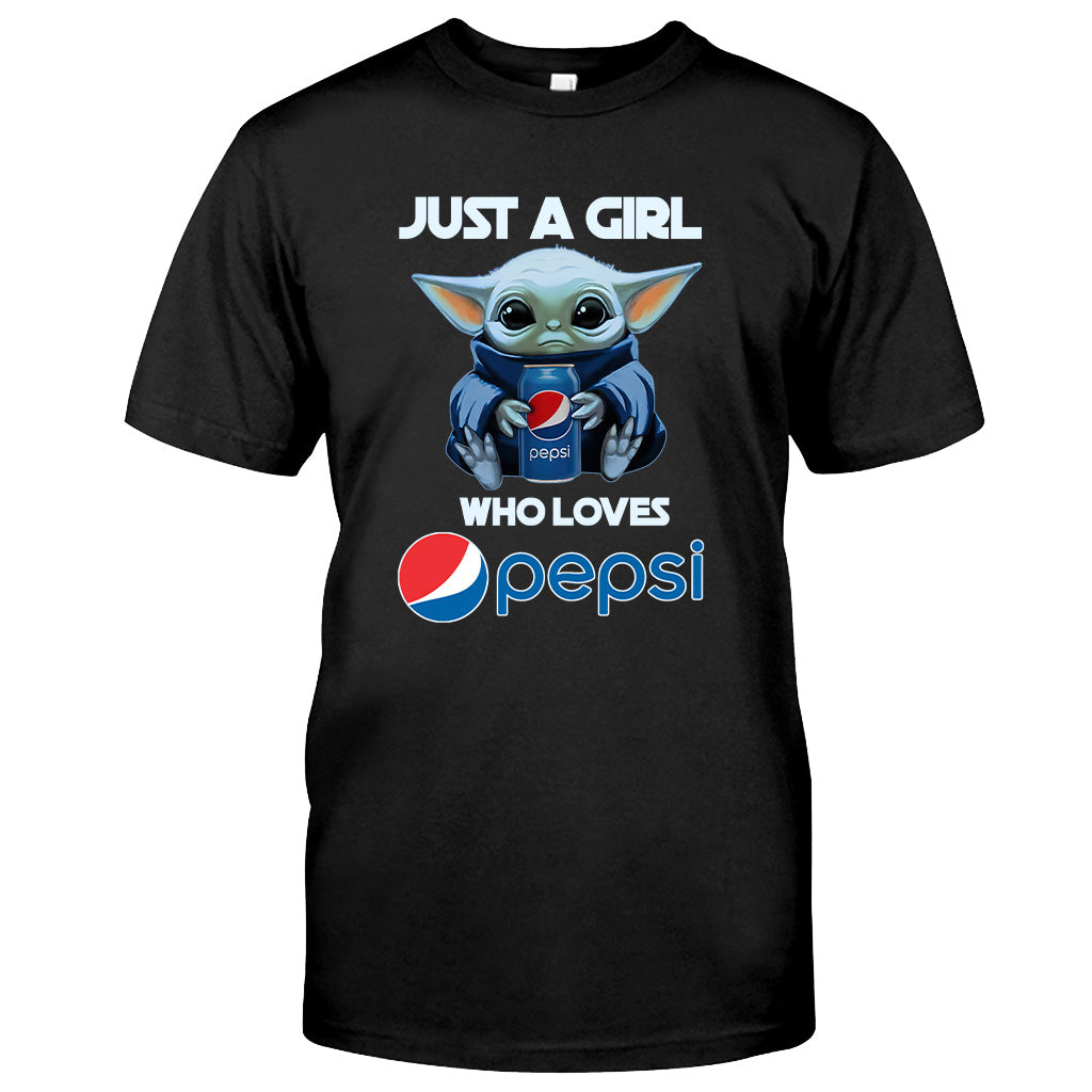 Just A Girl Who Loves - Blue Soft Drink T-shirt and Hoodie
