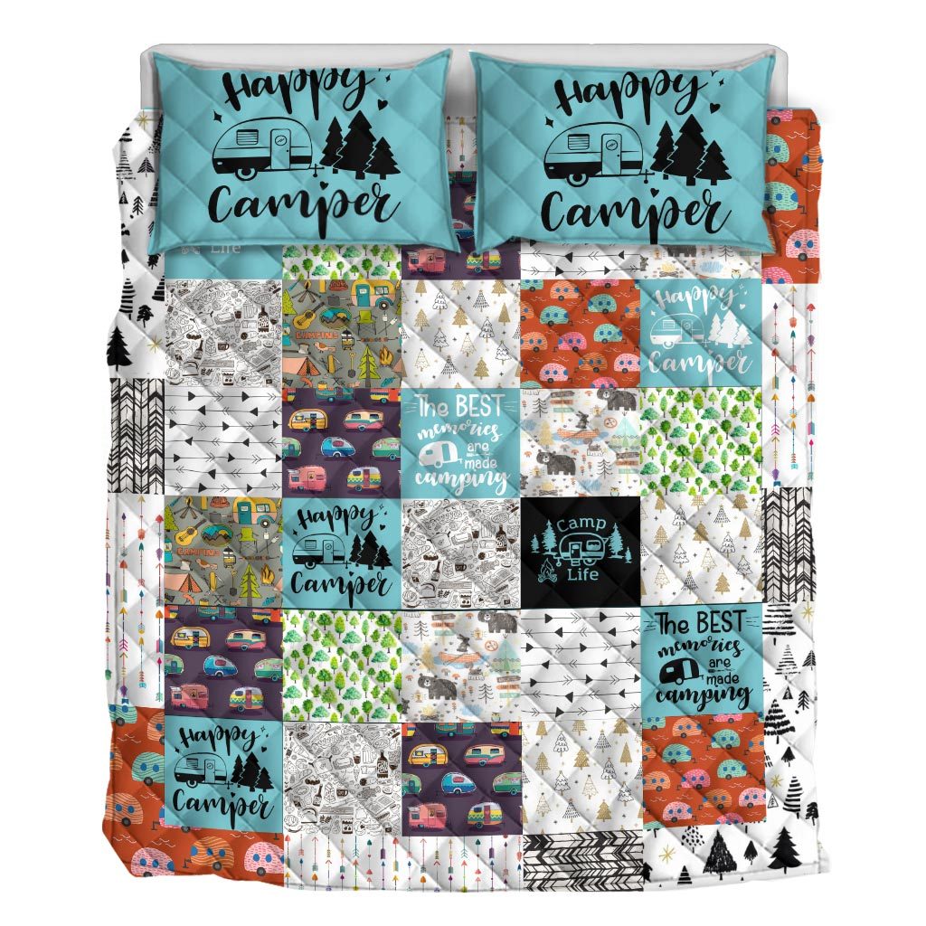 Happy Camper -  Camping Quilt Set