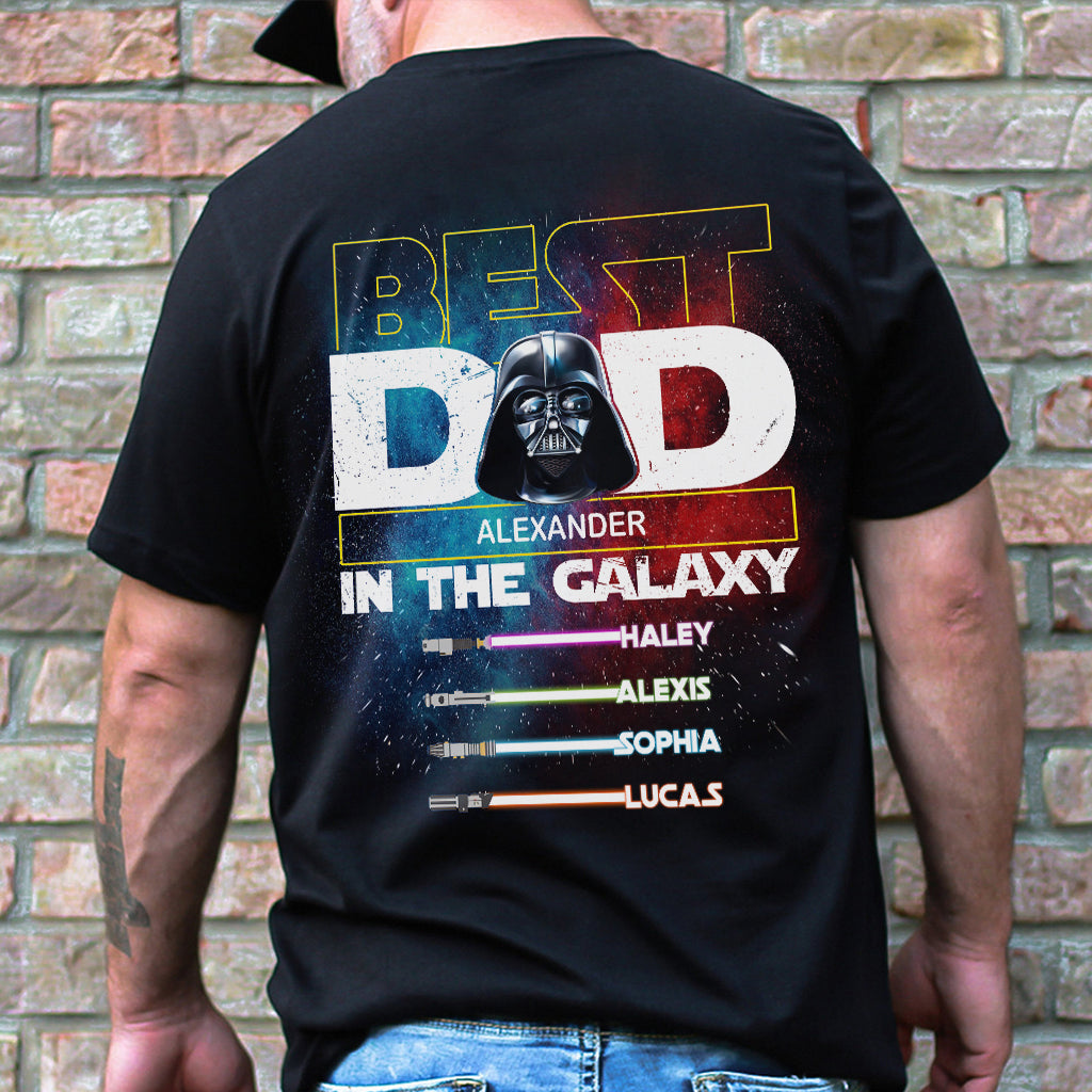 Best Dad In The Galaxy - Personalized The Force T-shirt and Hoodie