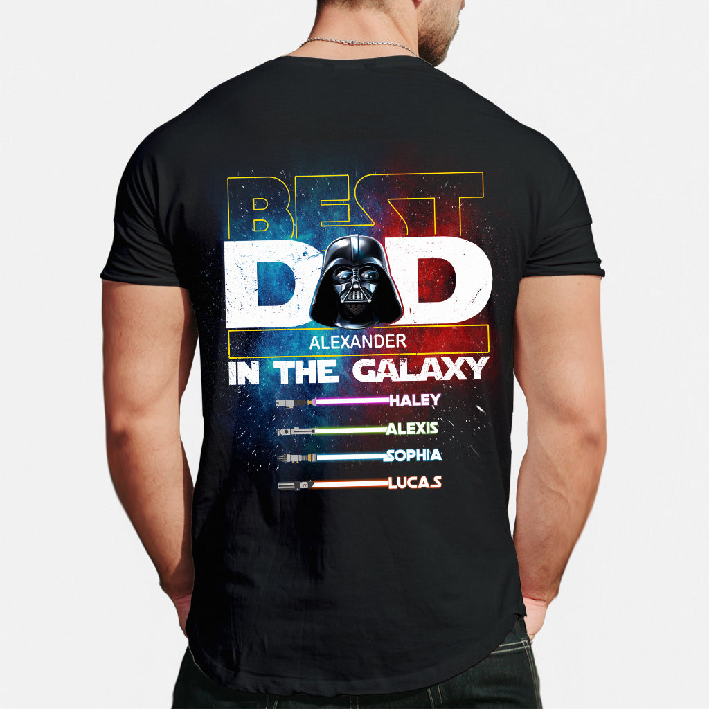 Best Dad In The Galaxy - Personalized The Force T-shirt and Hoodie