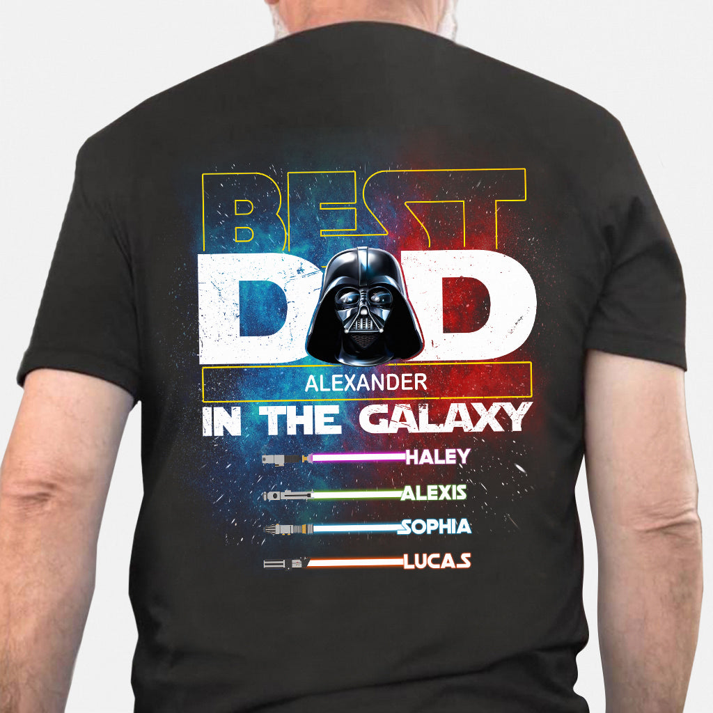 Best Dad In The Galaxy - Personalized The Force T-shirt and Hoodie