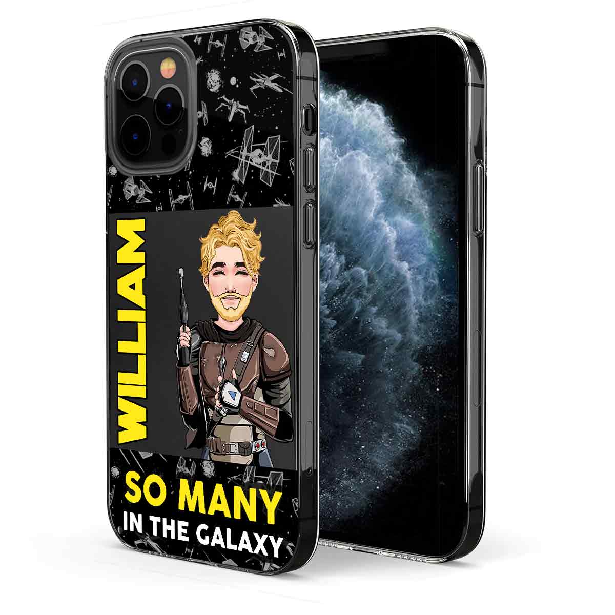 So Many In The Galaxy - Personalized The Force Clear Phone Case