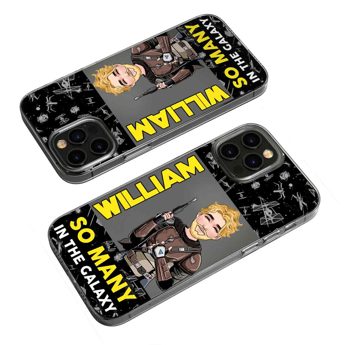 So Many In The Galaxy - Personalized The Force Clear Phone Case