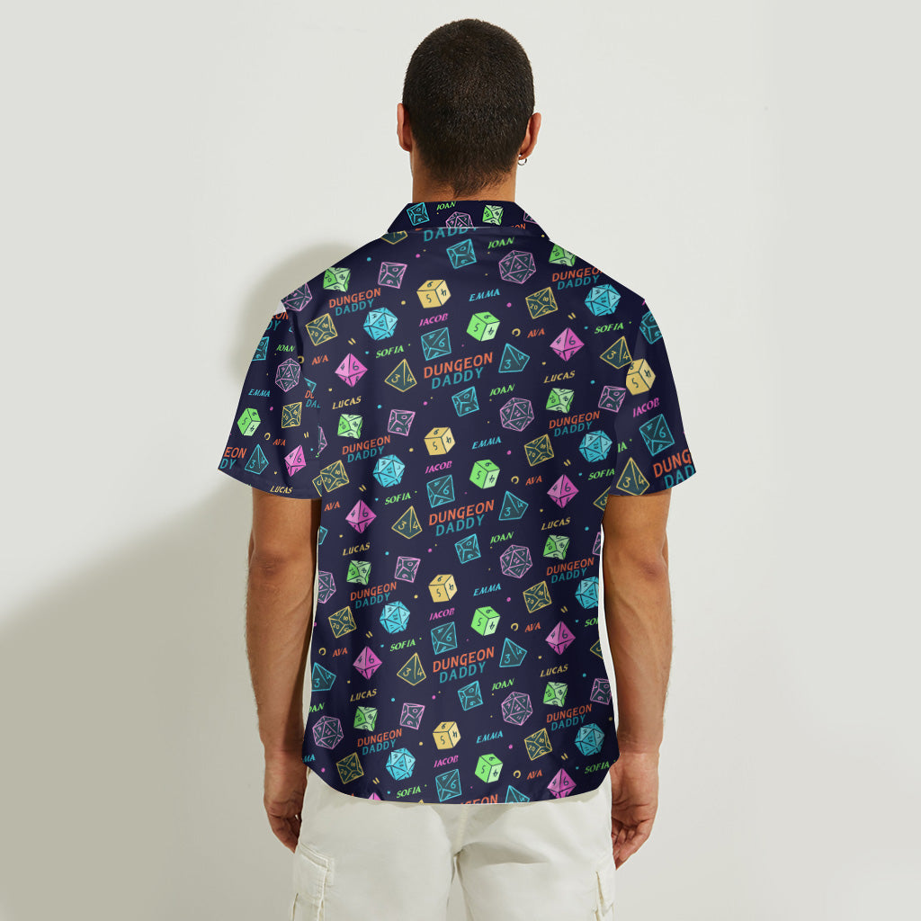 Dragon Daddy And The Weapons - Personalized RPG Hawaiian Shirt
