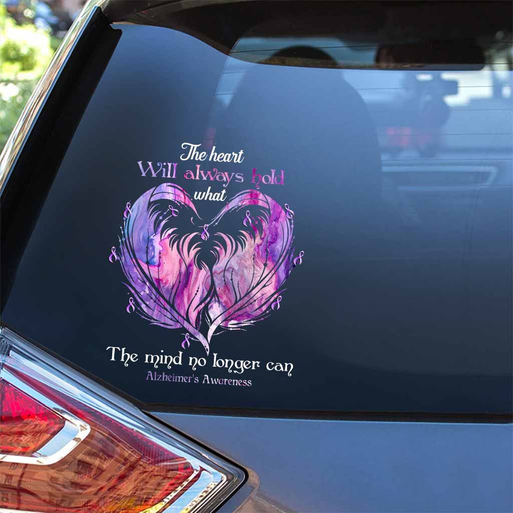 The Heart Will Always Hold - Alzheimer Awareness Decal Full