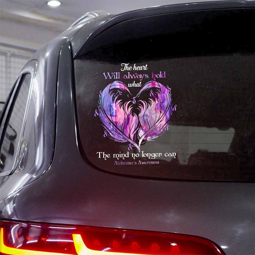The Heart Will Always Hold - Alzheimer Awareness Decal Full