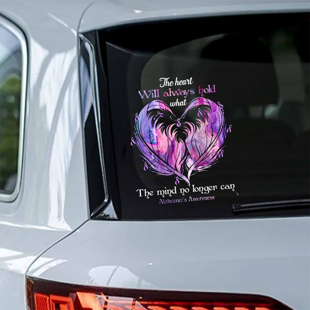 The Heart Will Always Hold - Alzheimer Awareness Decal Full
