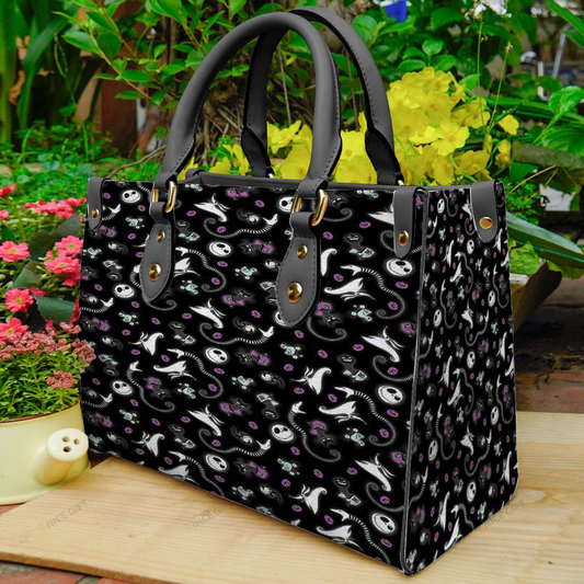 Spooky Night Nightmare Leather Handbag 0523