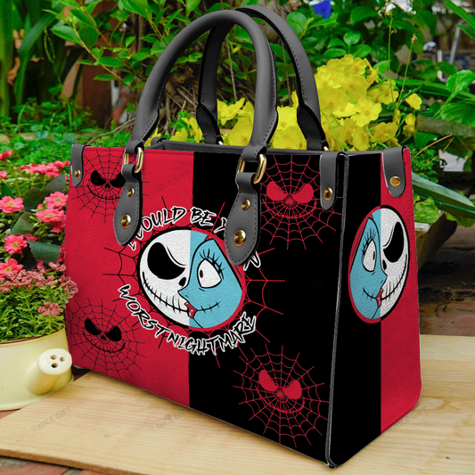 I Could Be Your Worst Nightmare Nightmare Leather Handbag 0523