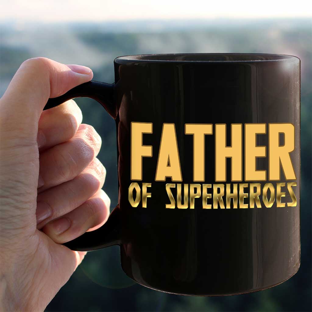 Father Of Superheroes - Personalized Father's Day Mug