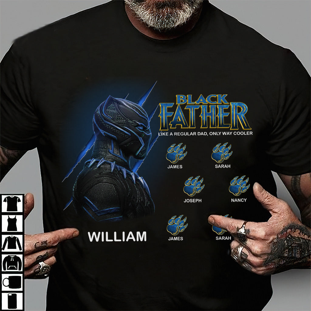 Black Father Cooler - Personalized Marvelous Universe T-shirt and Hoodie