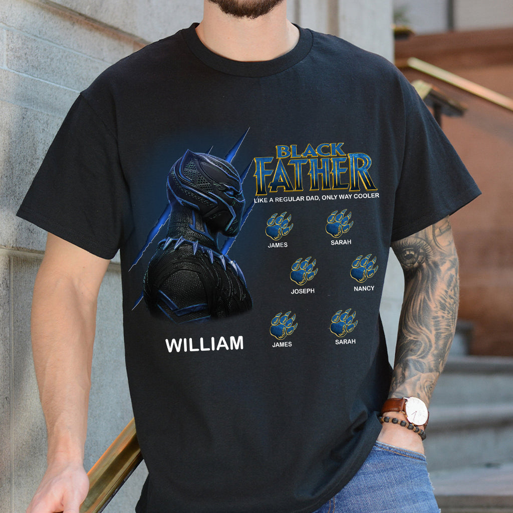 Black Father Cooler - Personalized Marvelous Universe T-shirt and Hoodie