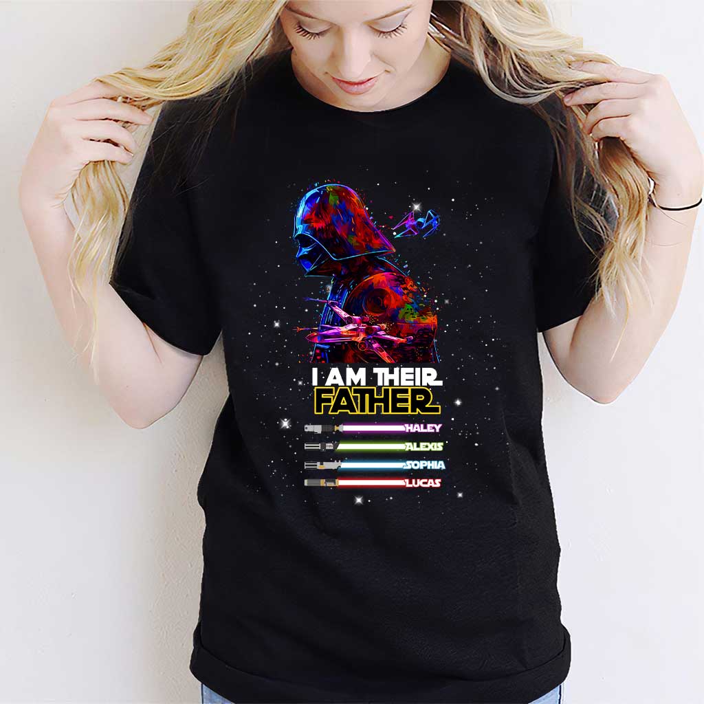 I Am Their Father - Personalized Father's Day The Force T-shirt and Hoodie abtest