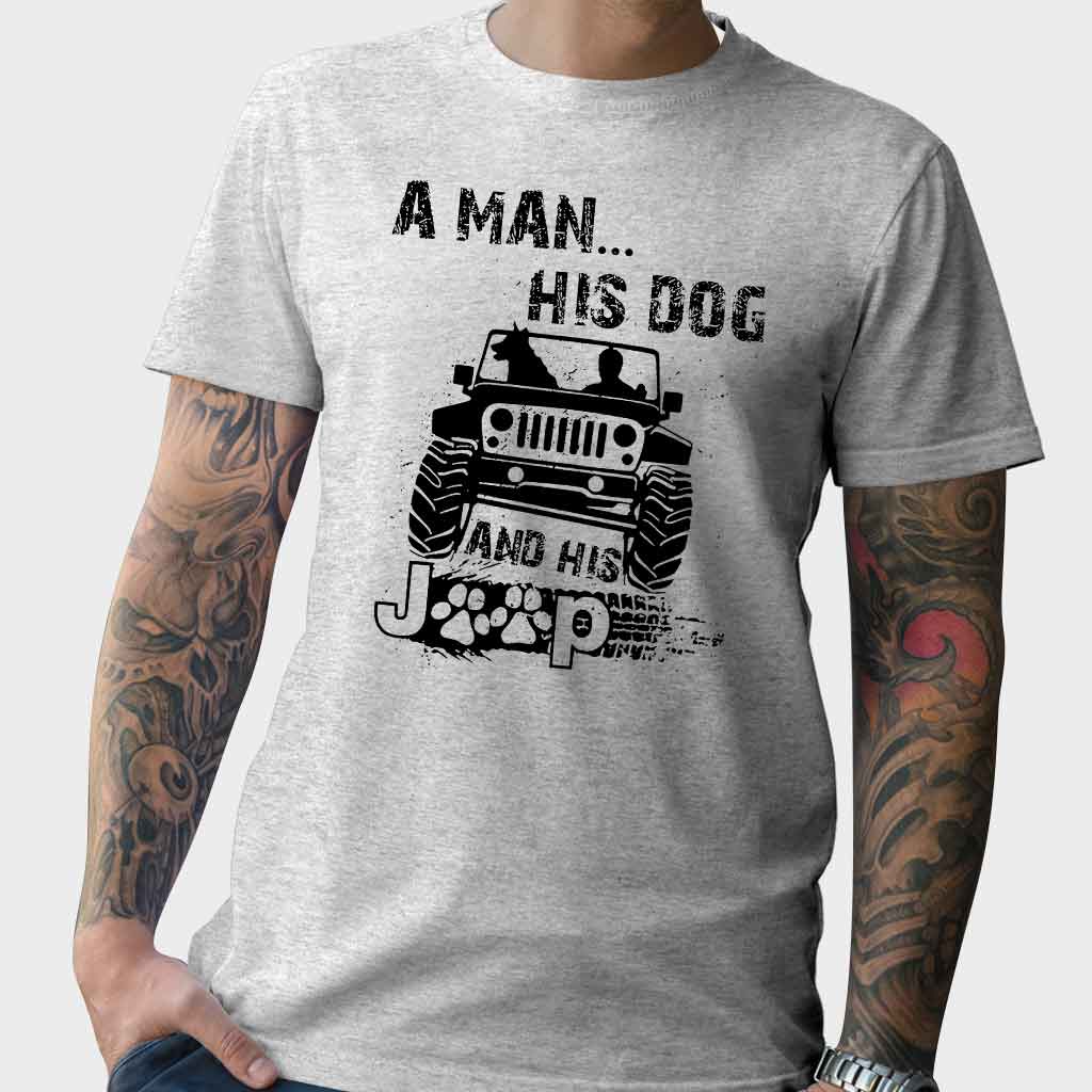 A Man His Dog And His Jp - Car T-shirt and Hoodie 1121