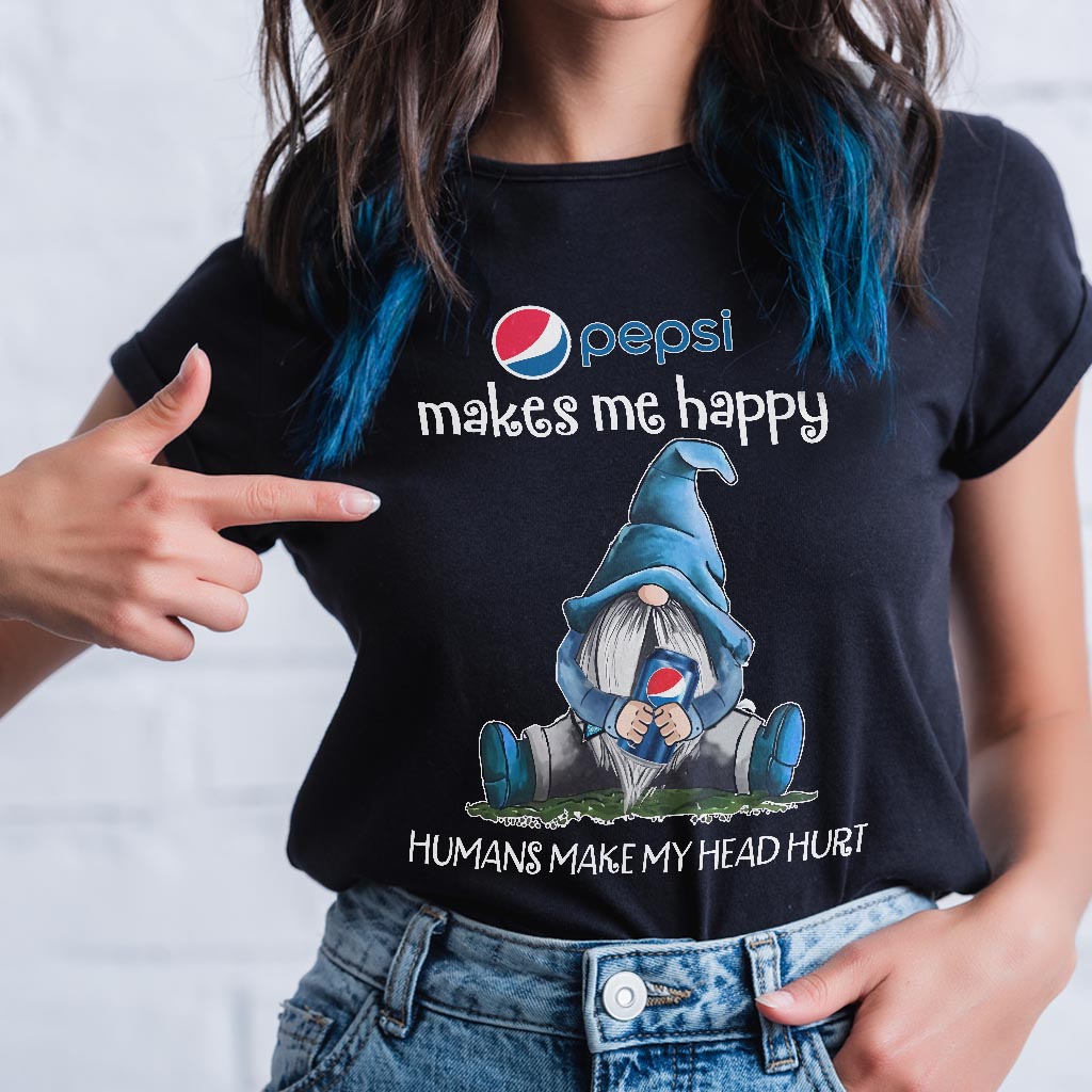 Humans Make My Head Blue Soft Drink T-shirt and Hoodie