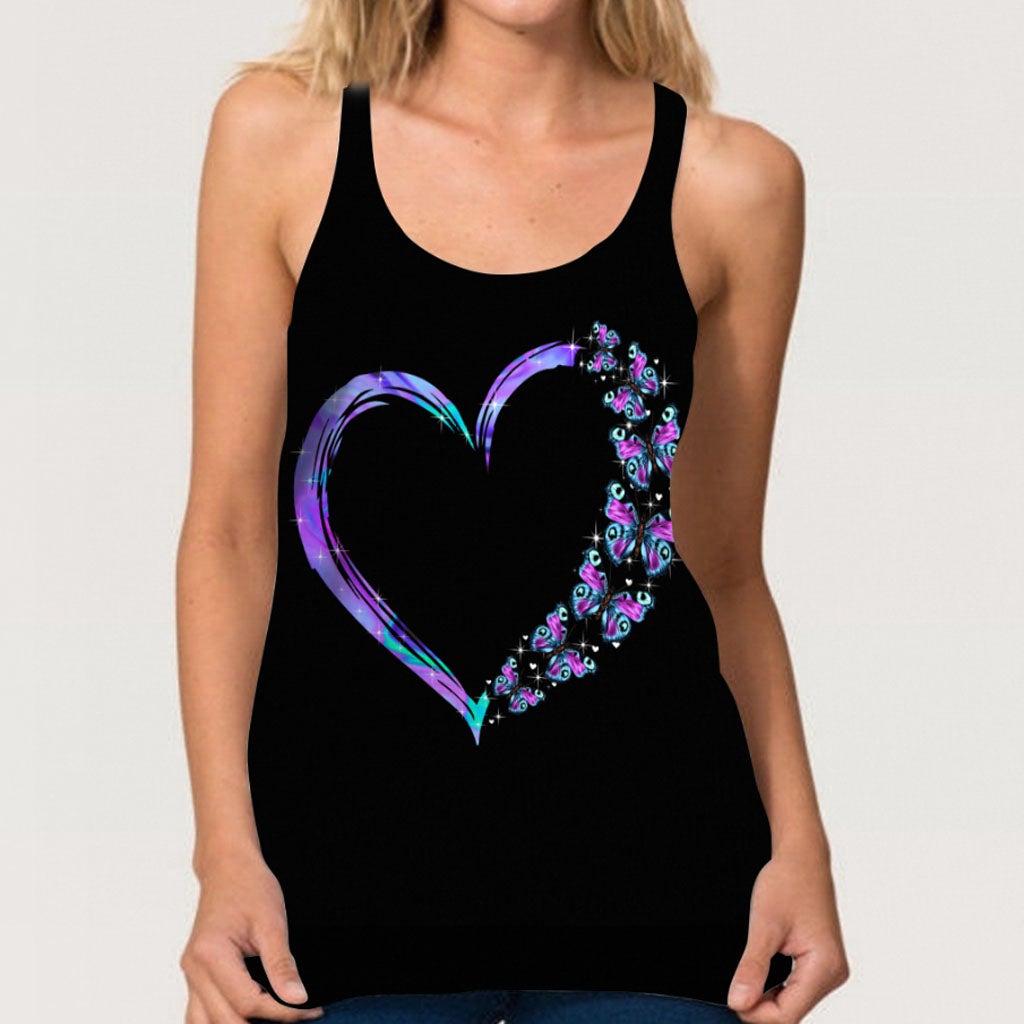 Magic Butterflies Cross Tank Top