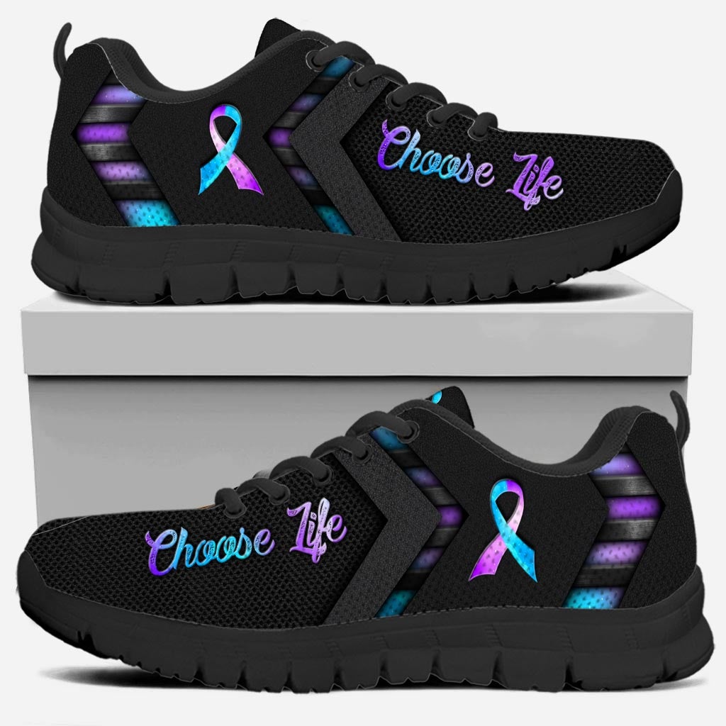Choose Life Suicide Awareness - Personalized Suicide Prevention Sneakers