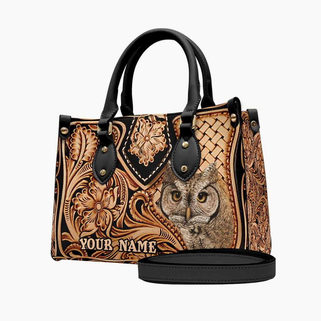 Love Owls - Personalized Leather Handbag abtest