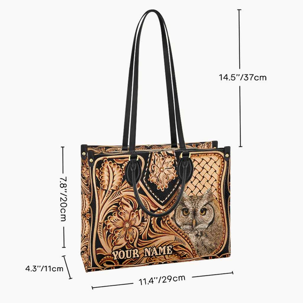 Love Owls - Personalized Leather Handbag abtest
