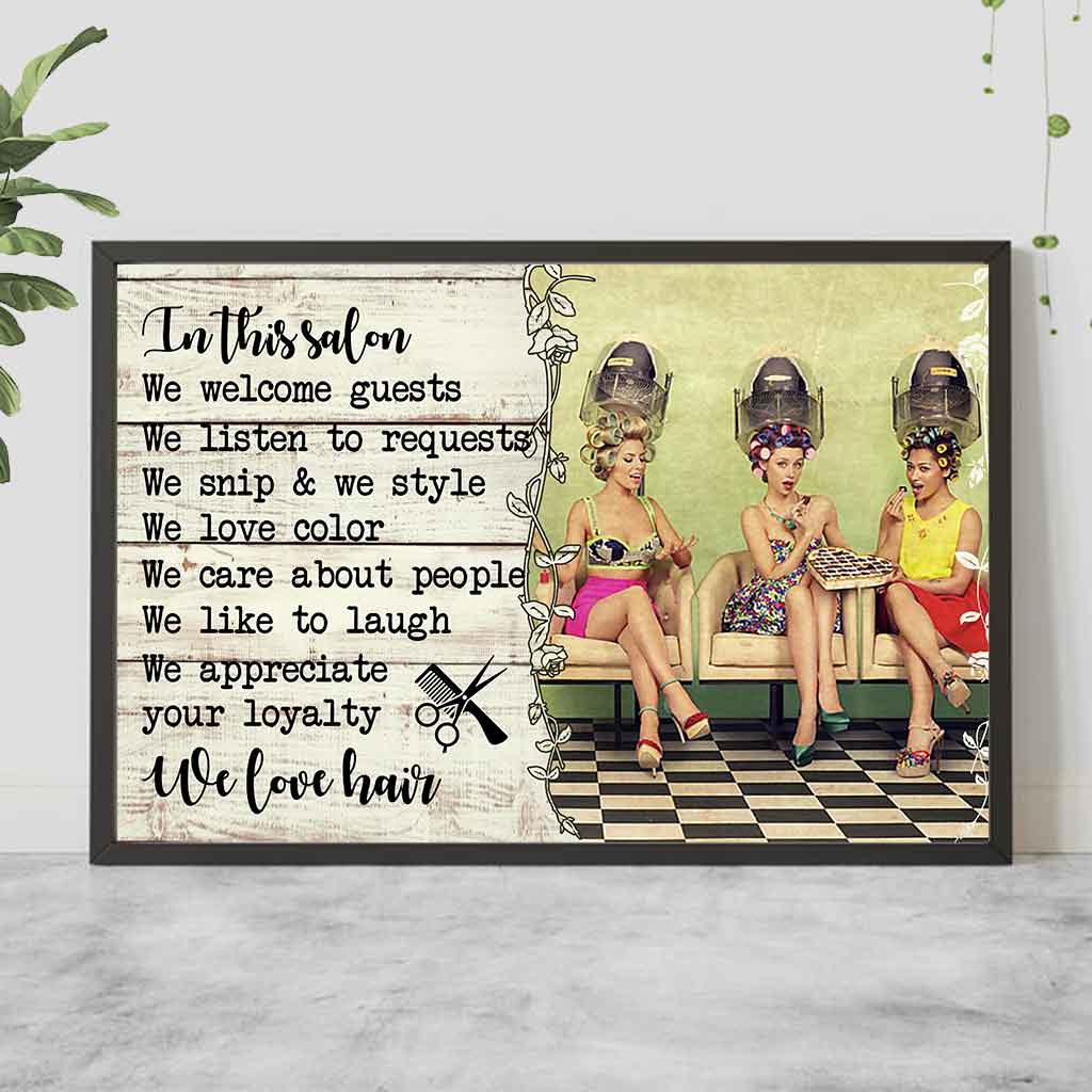 In This Salon - Hairdresser Poster