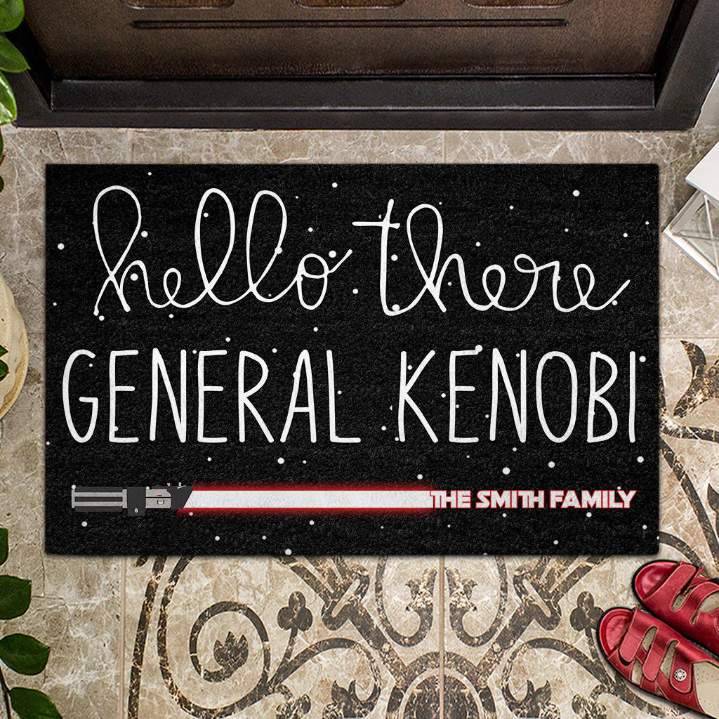 Hello There General - Personalized The Force Doormat