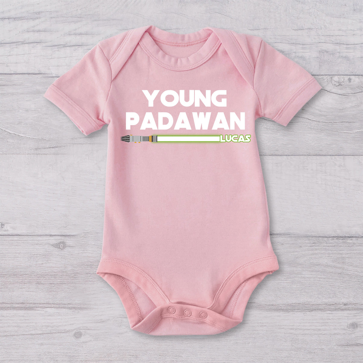 First Father's Day - Personalized The Force T-shirt And Baby Onesie