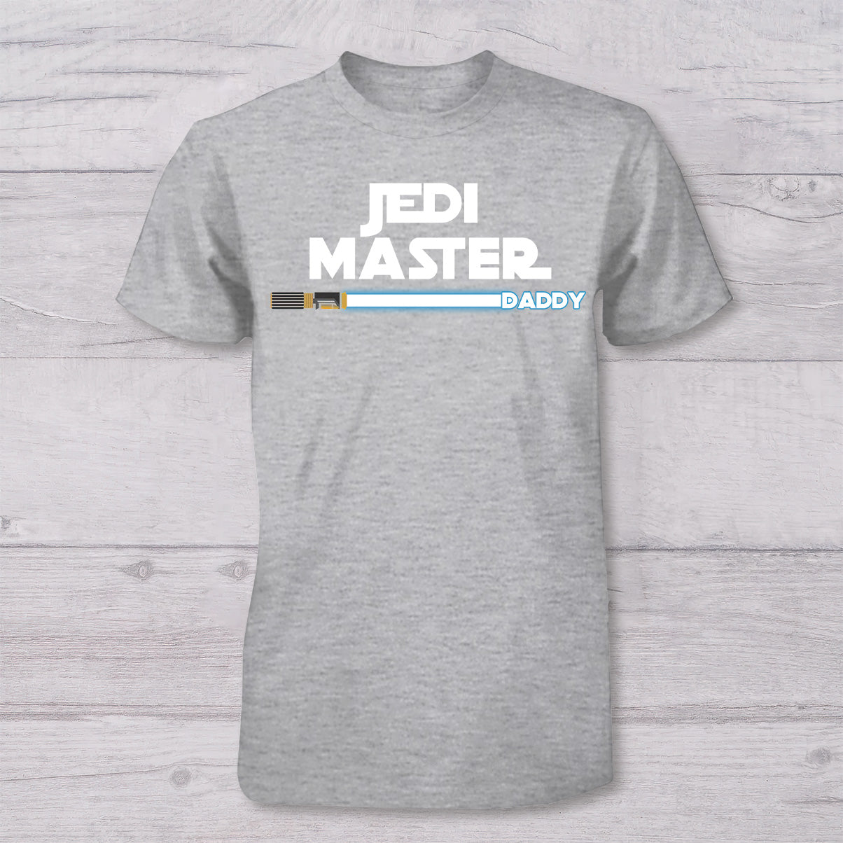 First Father's Day - Personalized The Force T-shirt And Baby Onesie