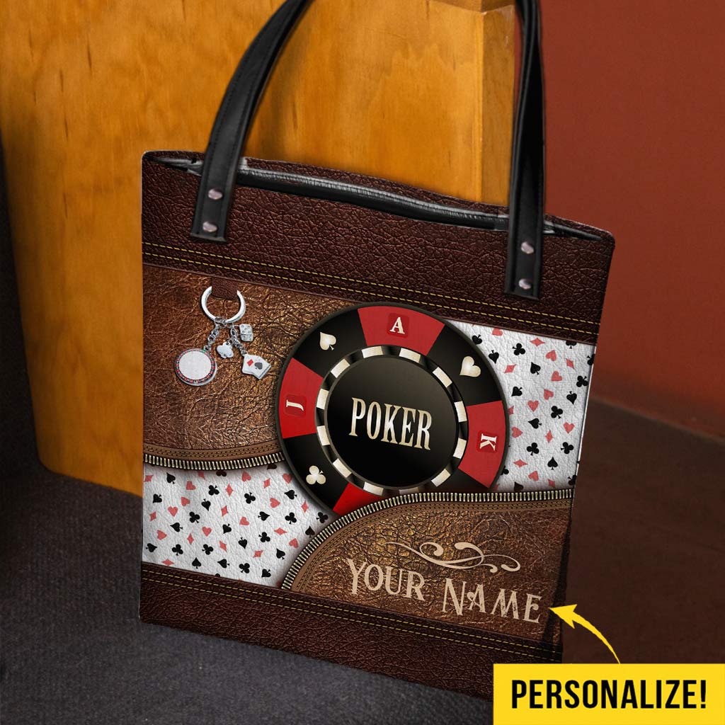 Love Poker Personalized Tote Bag