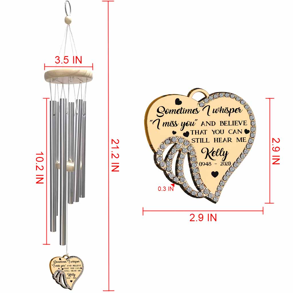 I Miss You - Personalized Memorial Wind Chime