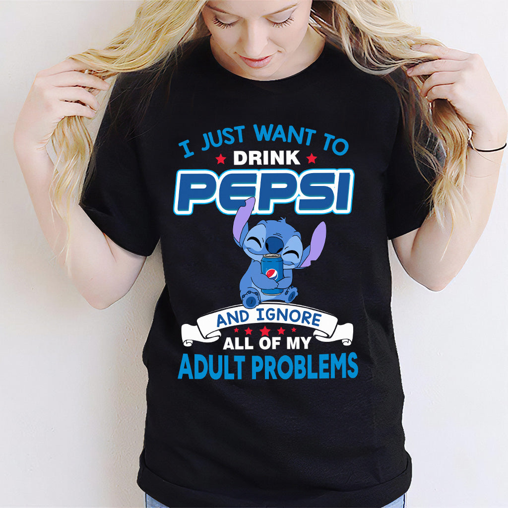 I Just Want To Drink - Blue Soft Drink T-shirt and Hoodie