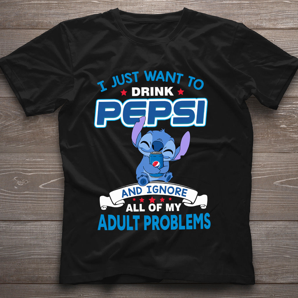 I Just Want To Drink - Blue Soft Drink T-shirt and Hoodie
