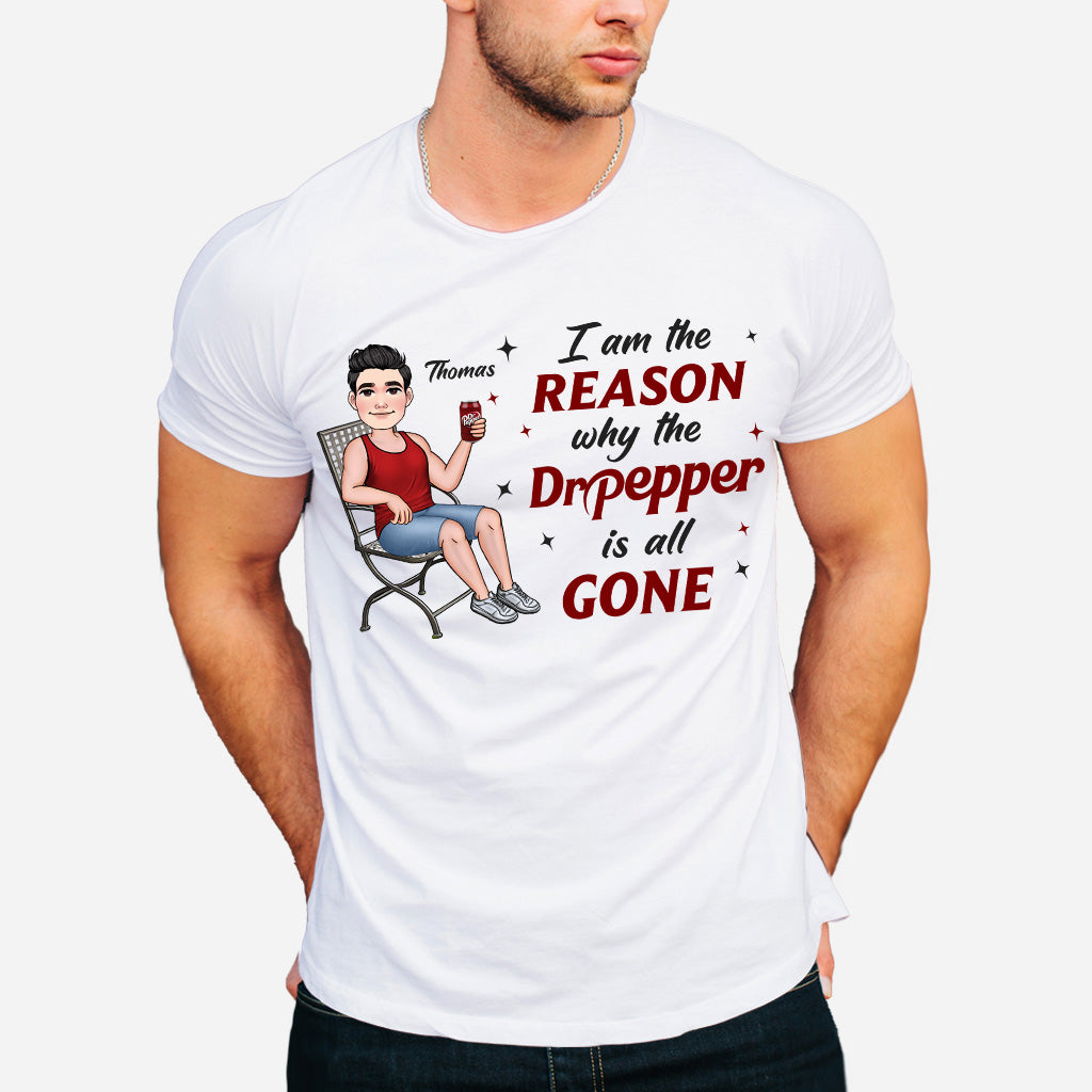 I Am The Reason - Personalized Blue Soft Drink T-shirt and Hoodie