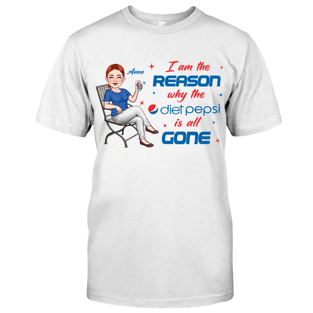 I Am The Reason - Personalized Blue Soft Drink T-shirt and Hoodie