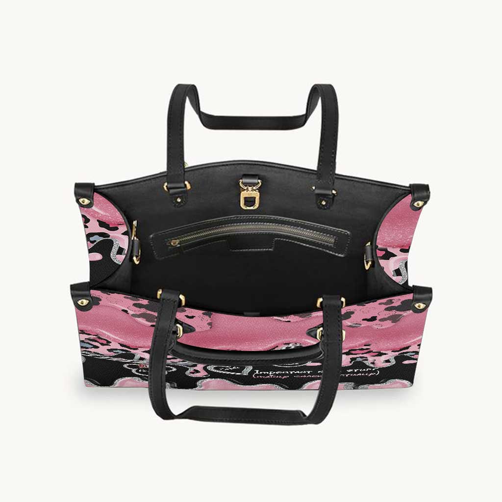 Important Nana Stuff - Personalized Leather Handbag