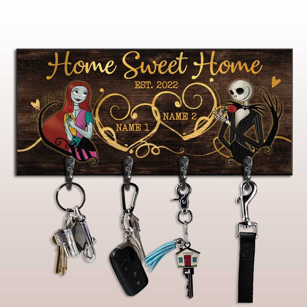 Home Is Where You Hang Your Heart - Personalized Nightmare Key Rack