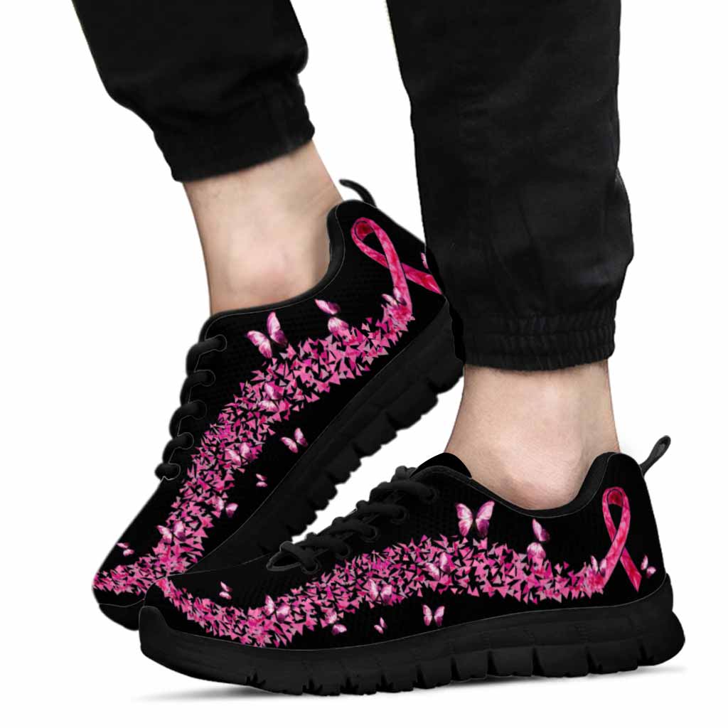 Never Give Up - Breast Cancer Awareness Sneakers