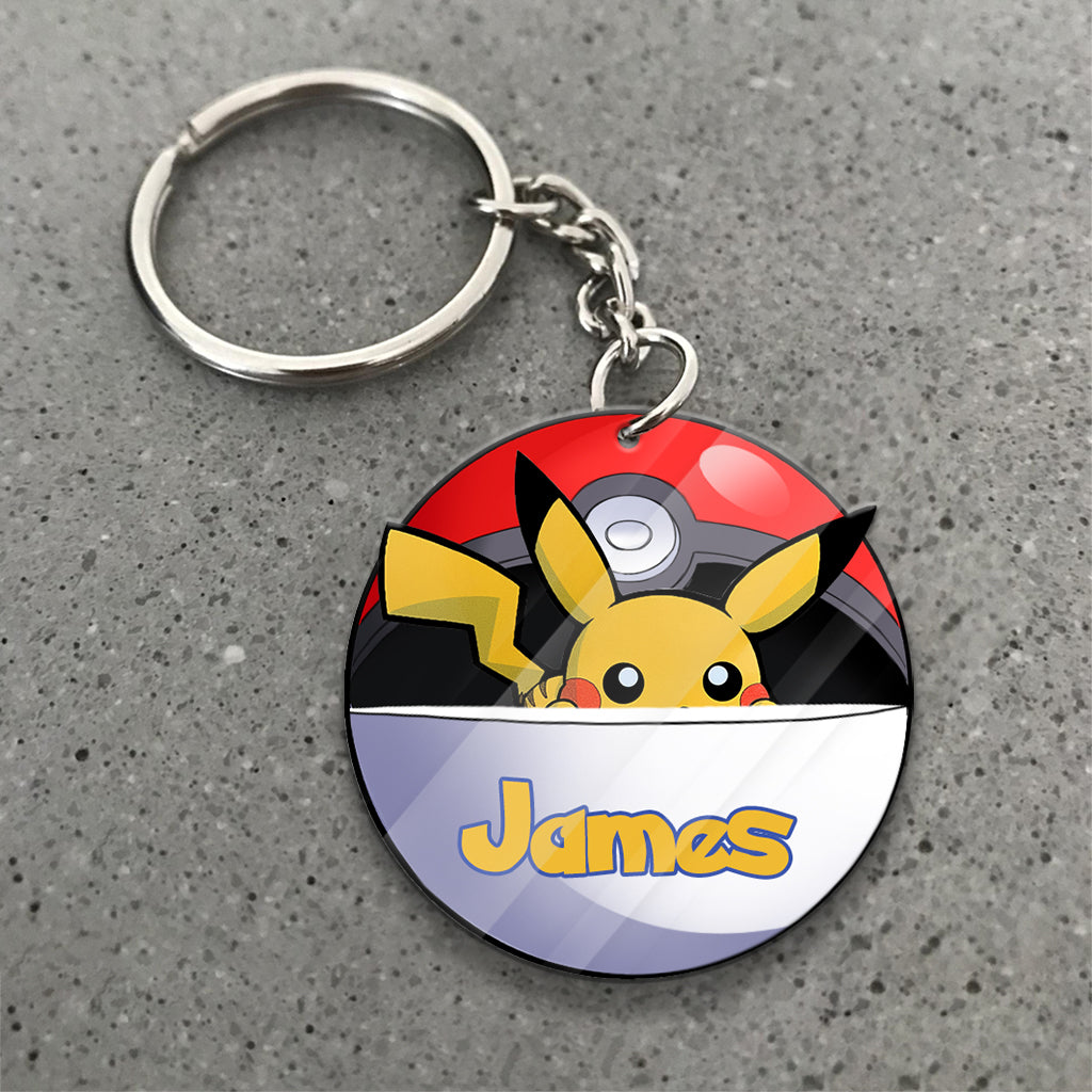 It’s Dangerous To Go Alone - Personalized Monster Trainer Keychain