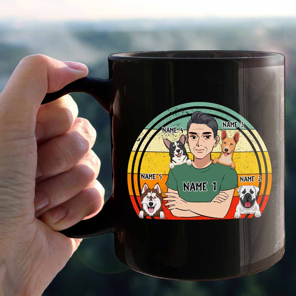 Pround Dad Of A Dog - Personalized Father's Day Mug