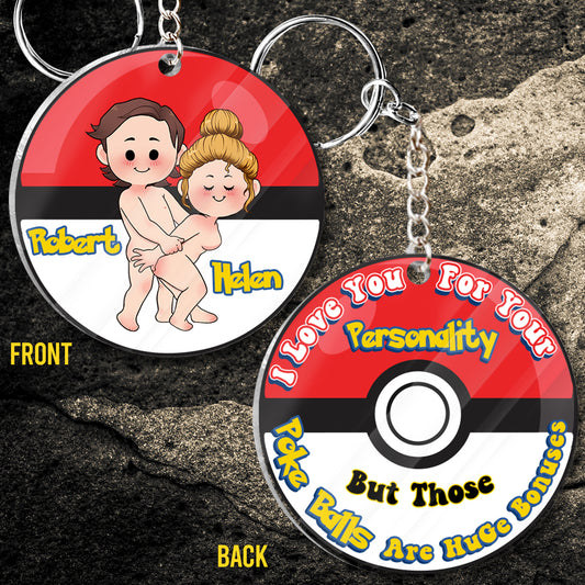 I Love You - Personalized Monster Trainer Transparent Keychain