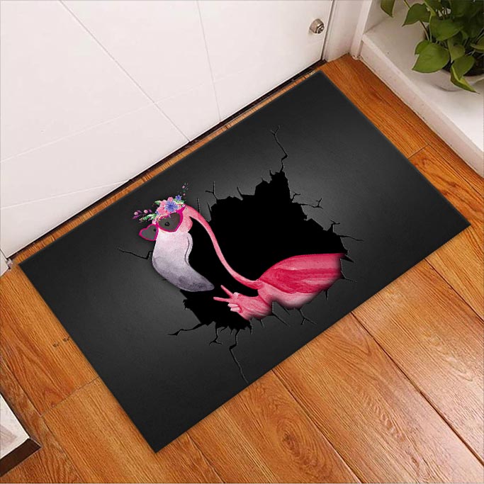 Hello Flamingo Doormat
